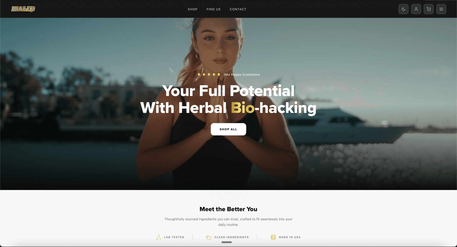 Dialed Moods site hero