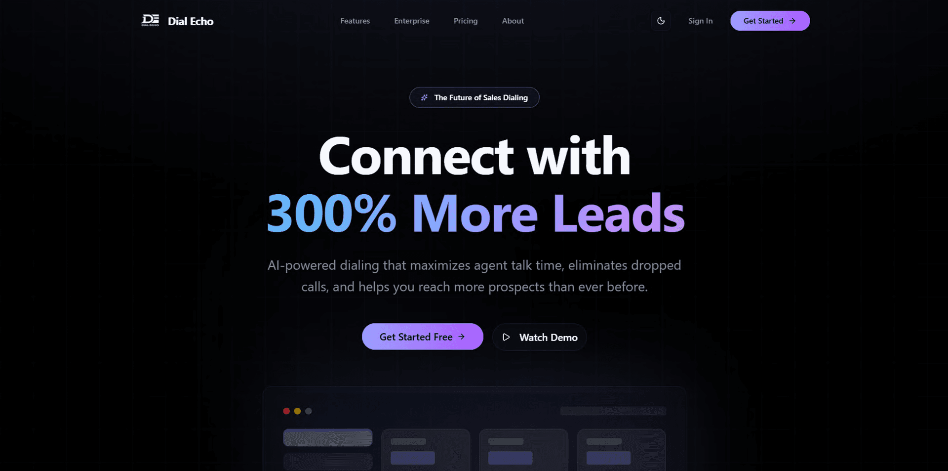 Dial Echo product hero
